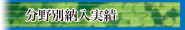 分野別納入実績ページへ